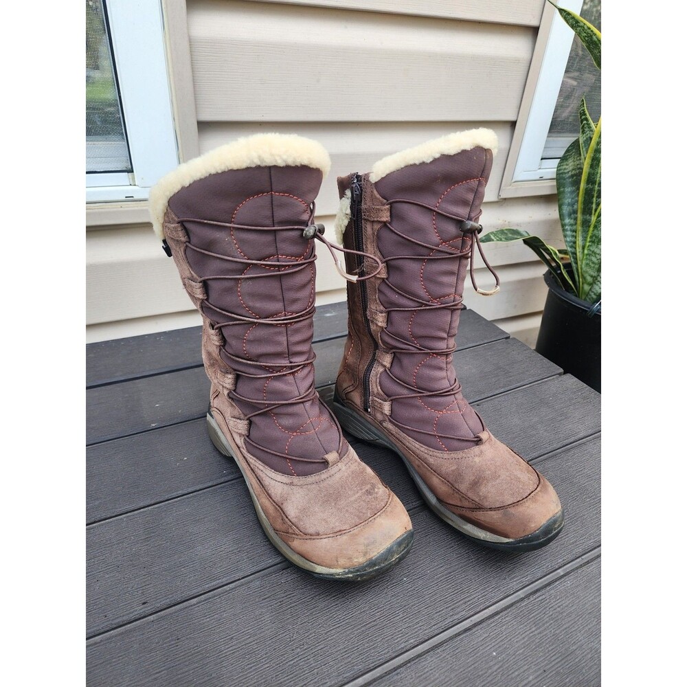 Women's sz 8 M Merrell Boots Encore Apex Coffee Bean Waterproof Insulated Snow